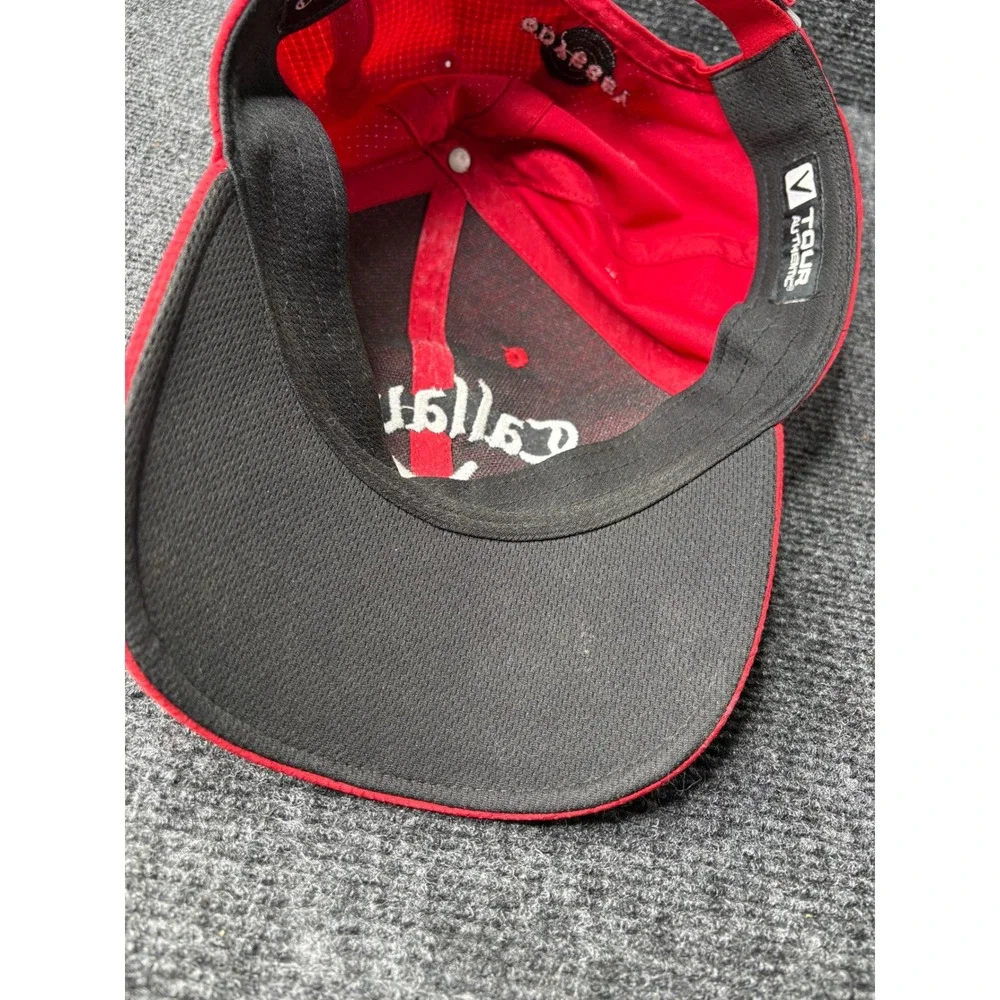 Callaway Rogue Chrome Soft Golf Hat Red Adjustable Kids Youth Baseball Cap